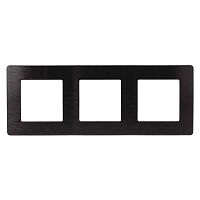 Рамка 3-постовая ЭРА 12 сатин черный 12-5103-06 Б0052524