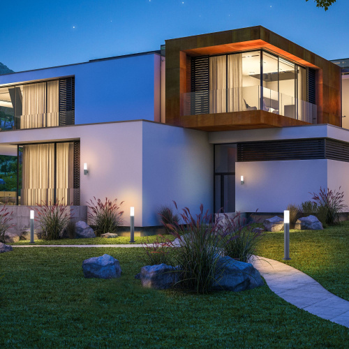 Ландшафтный светильник серый IP54 1419 TECHNO фото 4 Ландшафтный светильник серый IP54 1419 TECHNO фото 4