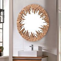 Зеркало Cloyd GEODA Mirror / Ø60 см - латунь (арт.50056)