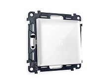 Комплект механизма 1-кл проходного выключателя AMBRELLA VOLT с подсветкой 5600K ALFA Белый глянец QUANT (AP1020, VM105, G25W)