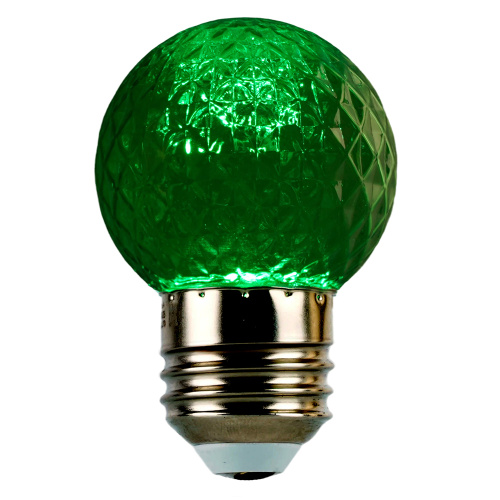 Лампа светодиодная Feron LB-385 Шарик зеленый прозрачный E27 1W 230V фото 2