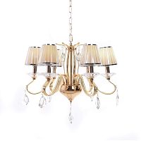 Хрустальная подвесная люстра Lumina Deco Finezzia LDP 9267-6 GD