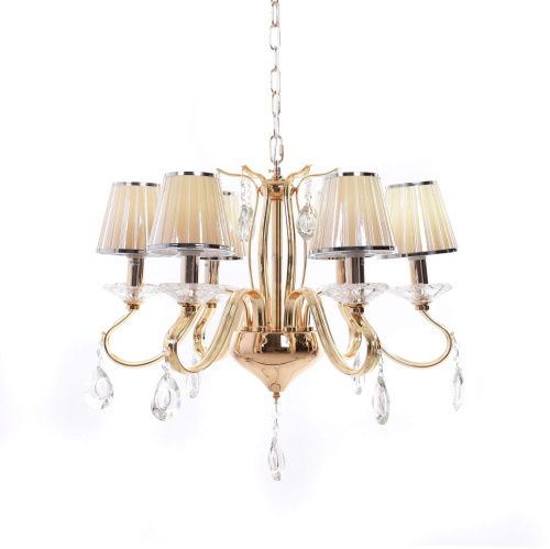 Хрустальная подвесная люстра Lumina Deco Finezzia LDP 9267-6 GD Хрустальная подвесная люстра Lumina Deco Finezzia LDP 9267-6 GD
