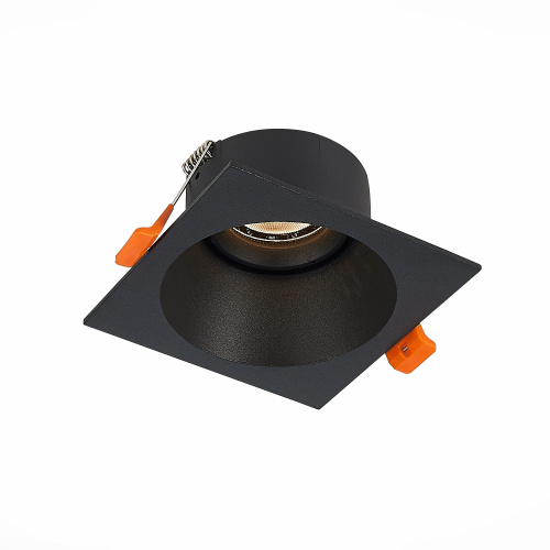 ST207.418.01 Св-к встр. Черный GU10 1*50W  L103xW103xH52 220V Без ламп Встраиваемые светильники фото 6