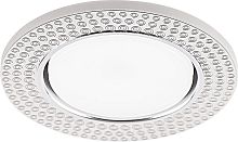 Светильник встраиваемый с белой LED подсветкой Feron CD4029 потолочный GX53 без лампы,  прозрачный, хром