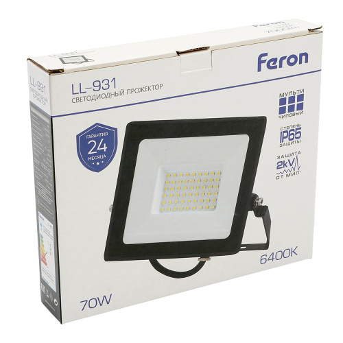 Светодиодный прожектор Feron LL-931 IP65 70W 6400K фото 6