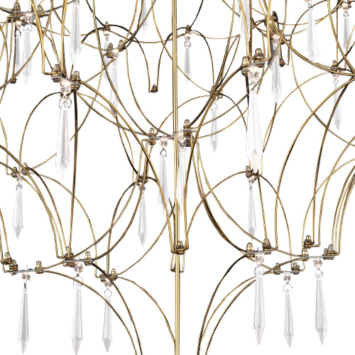 SL6601.203.114 Светильник подвесной ST-Luce Золотистый/Прозрачный LED 114*0,5W 3000K GRAVETTA фото 3