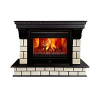 Электрокамин RealFlame Castle 26 AO античный дуб с очагом 3D Novara