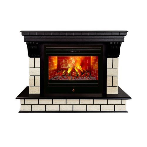 Электрокамин RealFlame Castle 26 AO античный дуб с очагом 3D Novara Электрокамин RealFlame Castle 26 AO античный дуб с очагом 3D Novara