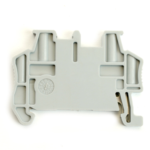 Концевой стопор (ограничитель) на DIN рейку для ЗНИ, серый LD590 фото 5