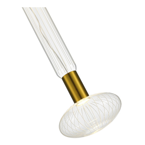 SL6117.213.02 Светильник подвесной ST-Luce Латунь/Золотой, Прозрачный LED 2*3W 3000K TACCHE фото 3