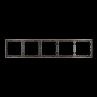 Рамка пластиковая S70 на 5 пост, (капучино) Voltum VLS100514