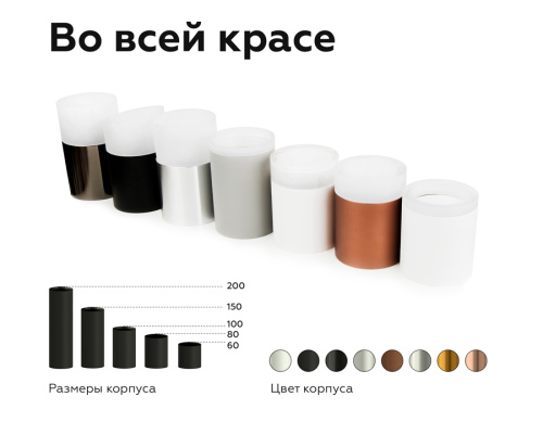 Корпус накладной для насадок с диаметром D60мм 1*GU5.3 фото 4 Корпус накладной для насадок с диаметром D60мм 1*GU5.3 фото 4