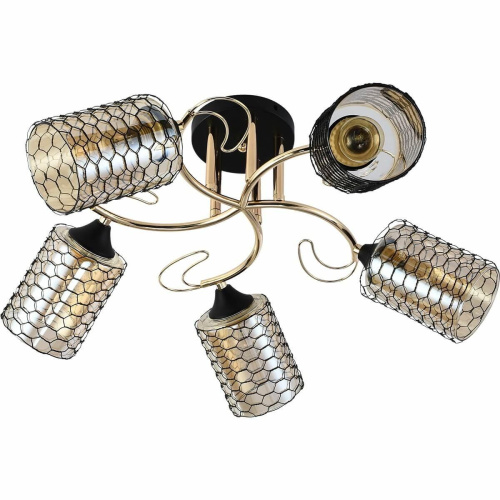 Потолочная люстра Reluce 01309-0.3-05 BK+FGD Потолочная люстра Reluce 01309-0.3-05 BK+FGD