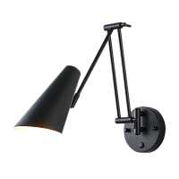 Светильник телескопический настенный черный E27 57см Zortes Wandle ZRS.1778.15