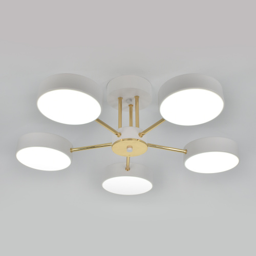 Светильник на штанге Escada 10262/5 LED*64W White/Gold фото 6 Светильник на штанге Escada 10262/5 LED*64W White/Gold фото 6