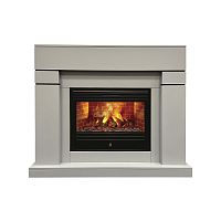 Электрокамин RealFlame Lindelse 26 GR серый, графит c очагом 3D Novara