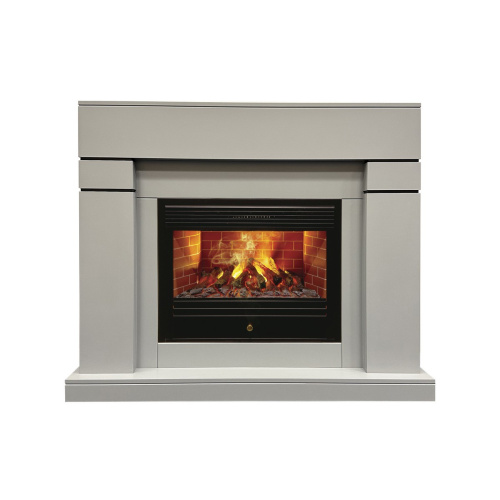 Электрокамин RealFlame Lindelse 26 GR серый, графит c очагом 3D Novara Электрокамин RealFlame Lindelse 26 GR серый, графит c очагом 3D Novara
