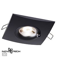 370796 SPOT NT21 596 черный Светильник встраиваемый влагозащищенный IP44 GU10 50W 220V WATER