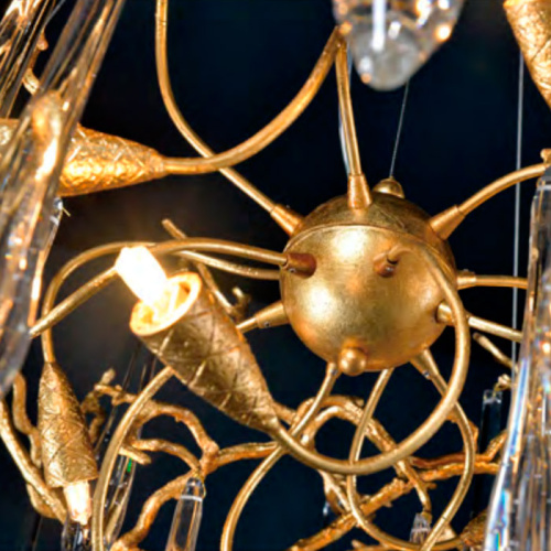 Люстра Cloyd SURINAM C8 / Ø60 см - латунь - бесцвет. стекло (арт.10977) фото 3