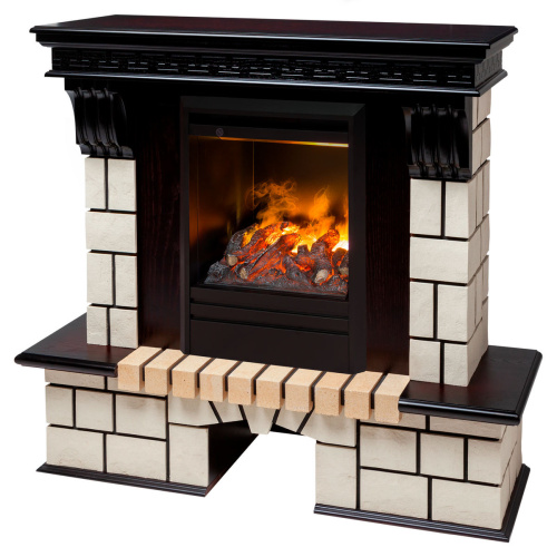 Электрокамин RealFlame Stone STD AO античный дуб с очагом 3D Olympic фото 2 Электрокамин RealFlame Stone STD AO античный дуб с очагом 3D Olympic фото 2