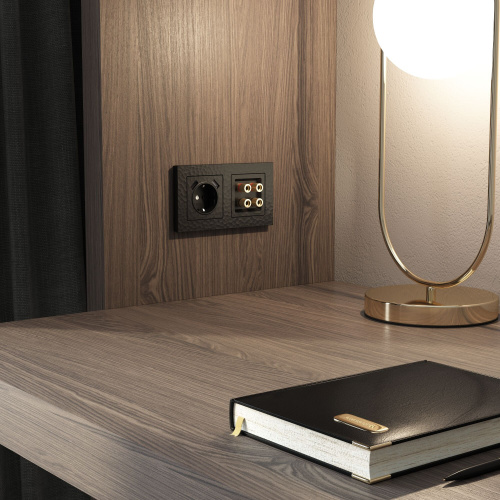 Акустическая розетка (Hammar черный) W1285008 фото 3 Акустическая розетка (Hammar черный) W1285008 фото 3