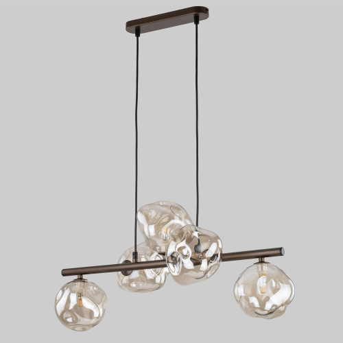 Подвесной светильник со стеклянными плафонами 11026 Lava Brown