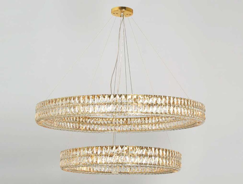 Вертикальная композиция Newport 8550 из двух колец золото №175 S8550_175G
