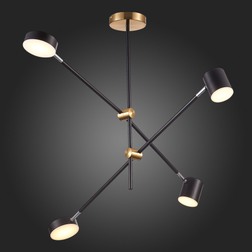 SL1604.432.04 Светильник потолочный ST-Luce Черный, Латунь/Черный LED 4*5W 3000K RODRIGO фото 6