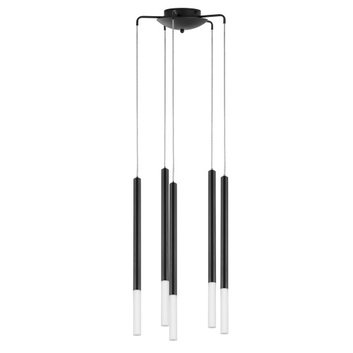 L5T747137 Люстра TUBO LED 25W 1250LM 360G ЧЕРНЫЙ 3000K (574727+747137(5шт)