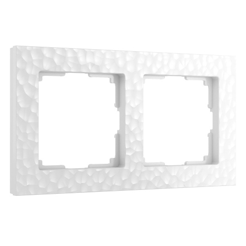 Рамка из поликарбоната на 2 поста Hammer белый W0022401 Рамка из поликарбоната на 2 поста Hammer белый W0022401