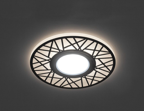 Светильник встраиваемый с LED подсветкой Feron CD991 потолочный MR16 G5.3 белый фото 2