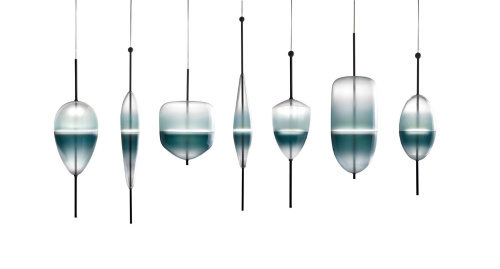 Подвесной светильник Flow A blue фото 3