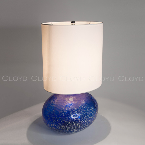 Настольная лампа Cloyd MIRIAM T1 / выс. 60 см - хром - синее стекло (арт.30124) фото 4 Настольная лампа Cloyd MIRIAM T1 / выс. 60 см - хром - синее стекло (арт.30124) фото 4