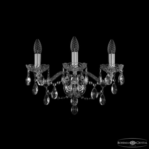 Бра хрустальные 1415B/3/165 Ni Bohemia Ivele Crystal (Богемия Ивеле Кристалл)