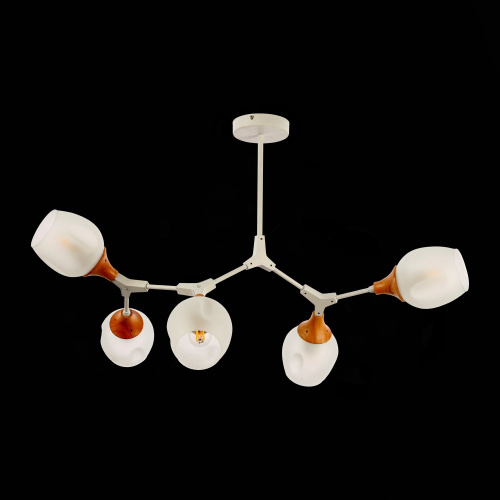 SLE113502-05 Светильник потолочный Белый, Светлое дерево/Белый E27 5*60W CIOTOLLA фото 5