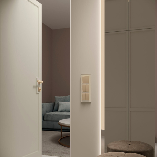 Рамка из стекла на 3 поста Favorit молочный W0031141 фото 4 Рамка из стекла на 3 поста Favorit молочный W0031141 фото 4