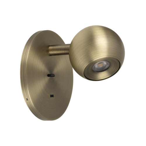 Бра Arlight SP-OTTORI-WALL-CHARGE-6W Warm3000 (BR, 30 deg, 230V, USB-C) 058483 Бра Arlight SP-OTTORI-WALL-CHARGE-6W Warm3000 (BR, 30 deg, 230V, USB-C) 058483