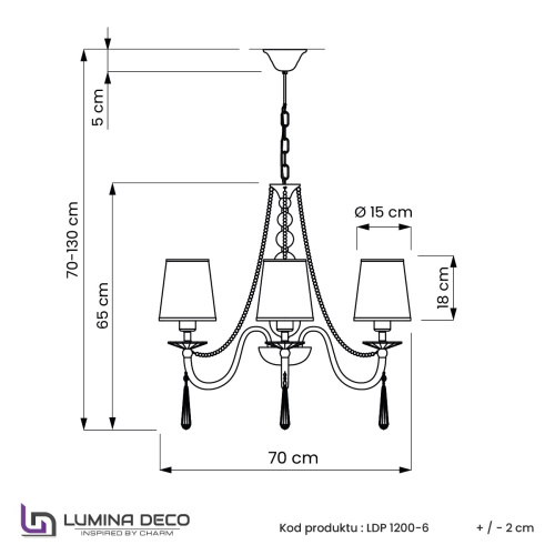 Хрустальная подвесная люстра Lumina Deco Fabione LDP 1200-6 F.GD фото 5 Хрустальная подвесная люстра Lumina Deco Fabione LDP 1200-6 F.GD фото 5