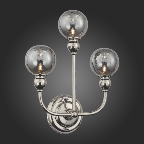 SL552.101.03 Бра ST-Luce Никель/Дымчатый G9 3*5W FUNHI фото 6 SL552.101.03 Бра ST-Luce Никель/Дымчатый G9 3*5W FUNHI фото 6