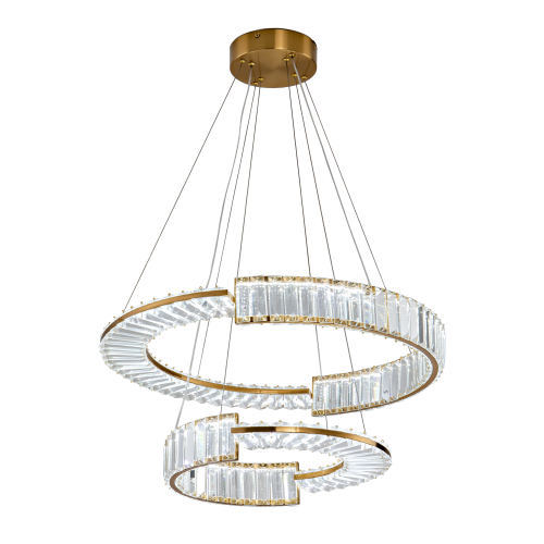 Люстра хрустальная подвесная латунь LED 60Вт D60см Zortes Moi ZRS.1201.02 фото 4 Люстра хрустальная подвесная латунь LED 60Вт D60см Zortes Moi ZRS.1201.02 фото 4