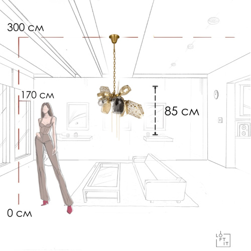 10401/600S Подвесная люстра LOFT IT Britannica фото 10