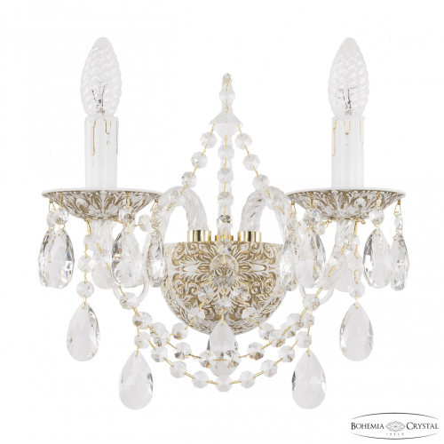 Бра с хрустальными подвесками AL16311B/2/141 WMG Bohemia Ivele Crystal (Богемия Ивеле Кристалл)