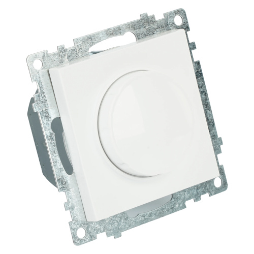 Выключатель диммирующий TRIAC(механизм), STEKKER GLS10-7106-01, 250V, 500W, серия Катрин, белый фото 6