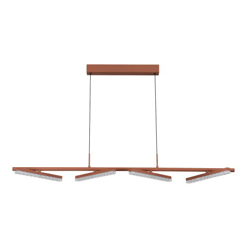 SL1018.603.04 Светильник подвесной ST-Luce терракотовый/прозрачный LED 1*32W 4000K EUCLIDICS фото 2