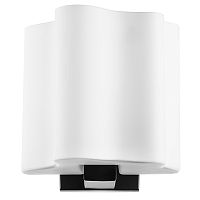 802617 Бра NUBI 1х40W E14 ЧЕРНЫЙ МАТОВЫЙ/БЕЛЫЙ