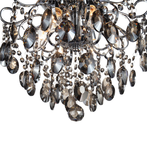 SL846.102.06 Люстра подвесная ST-Luce Темный хром/Тонированный черный E14 6*40W ORECCHINI фото 7