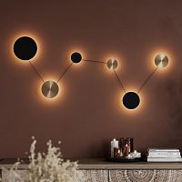 7115/36WL HIGHTECH ODL26 451 Настенный светильник черный/бронза/металл IP20 LED 36W 1620Лм 3000K 220-240V GALAXY (ВМЕСТО 4211/51WL)