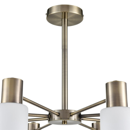 8100/8C COMFI LN26 106 бронза/белый металл/стекло Люстра потолочная Е14 8*40W 220V MAVE фото 3