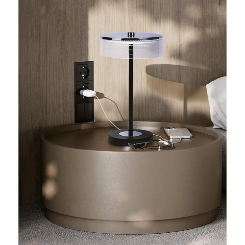 8203/1TL LEDIO LN26 531 серебро/черный/прозрачный, металл/акрил Настольная лампа LED 7W 4000К 220V SATIANA 8203/1TL LEDIO LN26 531 серебро/черный/прозрачный, металл/акрил Настольная лампа LED 7W 4000К 220V SATIANA